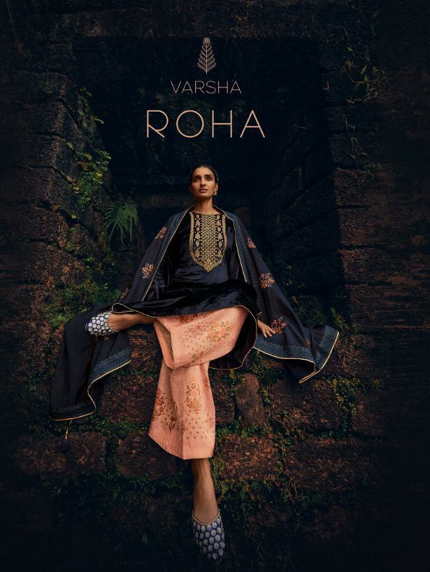 Varsha Fashion Roha Designer Pure Velvet With Embroidery Wor...
