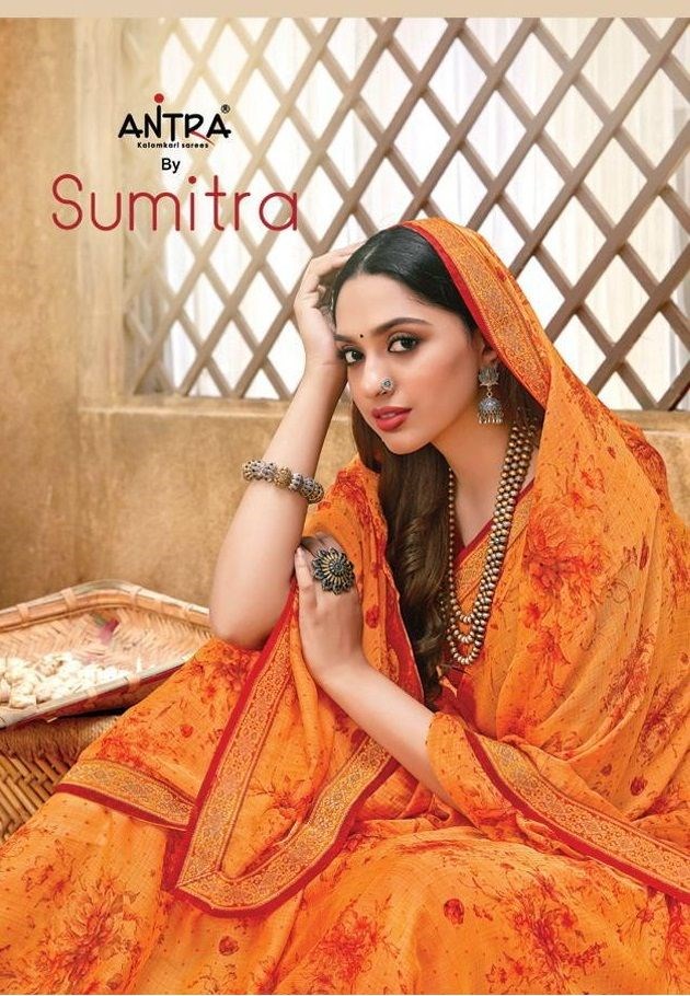 Antra Sumitra Printed Georgette Sarees Collection At Wholesa...