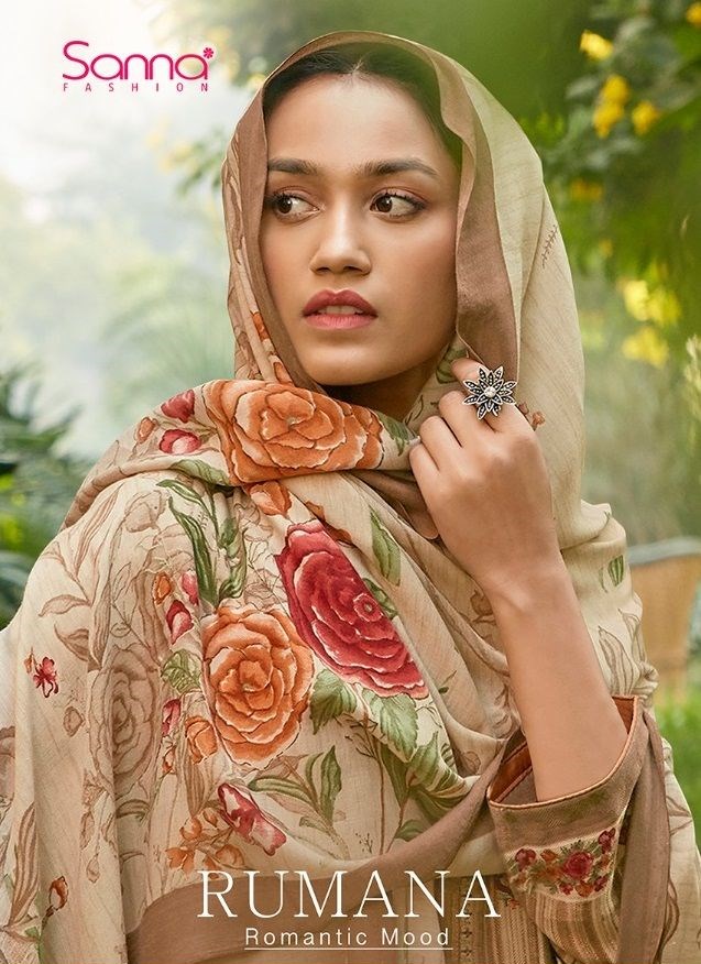 Sanna Fashion Rumana Digital Printed Pure Pashmina With Fanc...