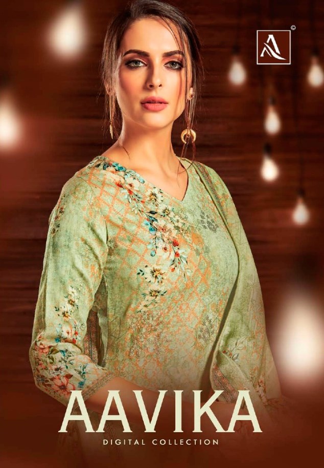 Alok Suits Aavika Digital Printed Pure Jam Cotton With Sequi...