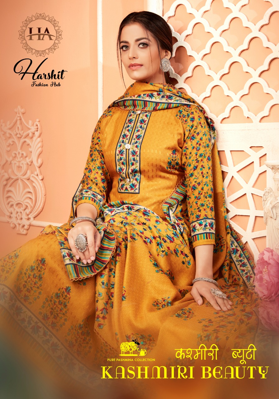 Alok Suits Harshit Fashion Kashmiri Beauty Pure Wool Pashmin...