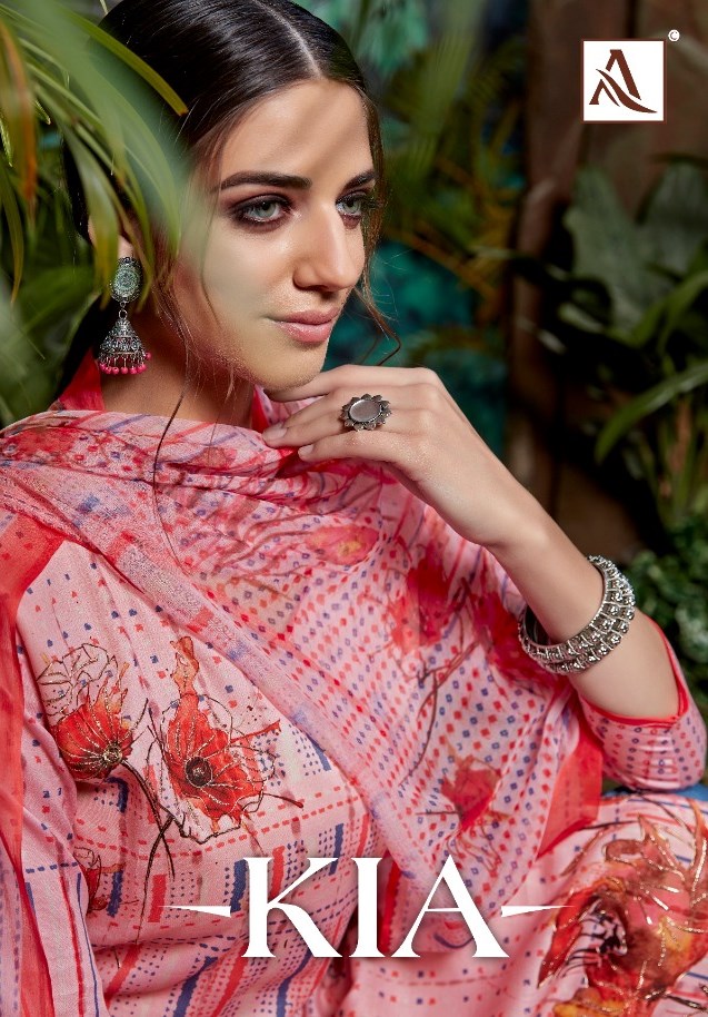 Alok Suits Kia Pure Jam Digital Print With Exclusive Khatli ...