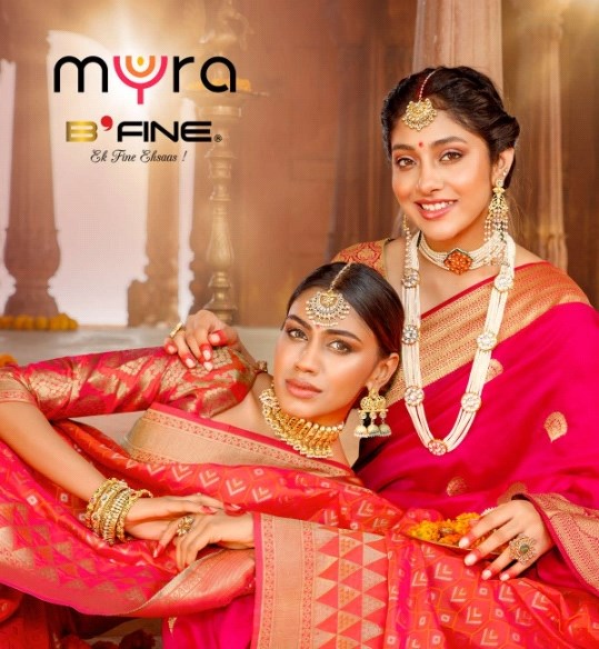 B Fine Sarees Myra Designer Silk Traditional Sarees Collecti...