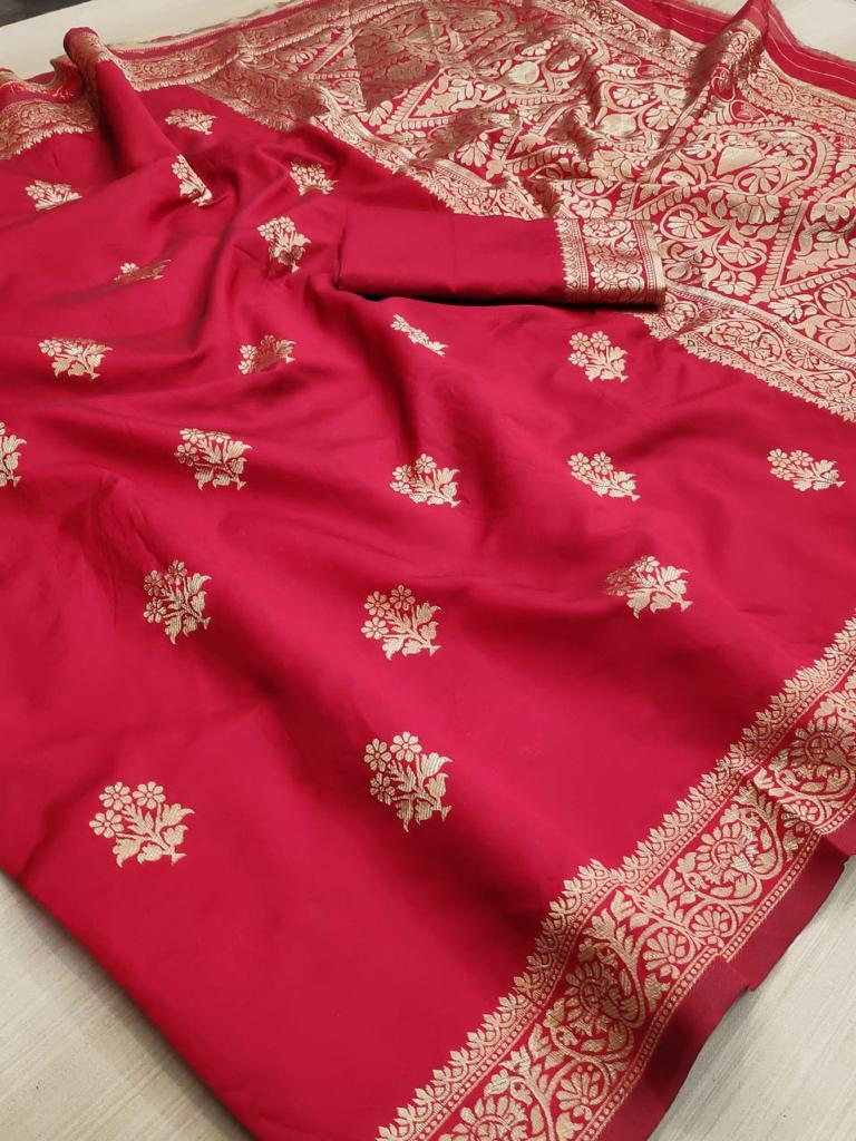 Non Catalog Banarasi Cotton Silk 2 Pack Combo Sarees Collect...