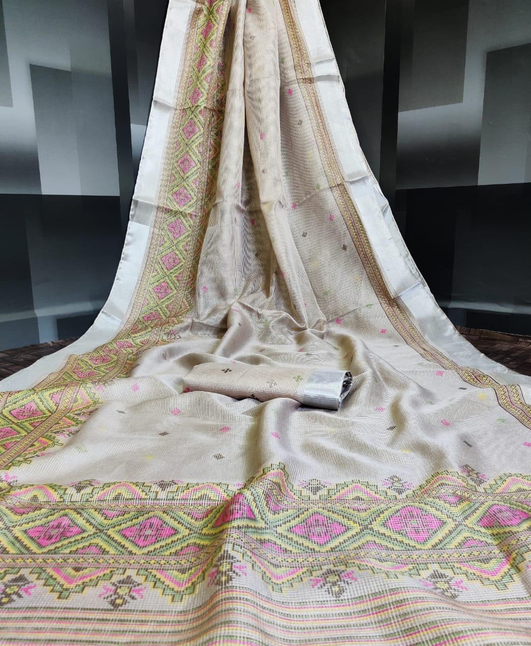 Dhwani Printed Kota Silk With Weaving Border Sarees Collecti...