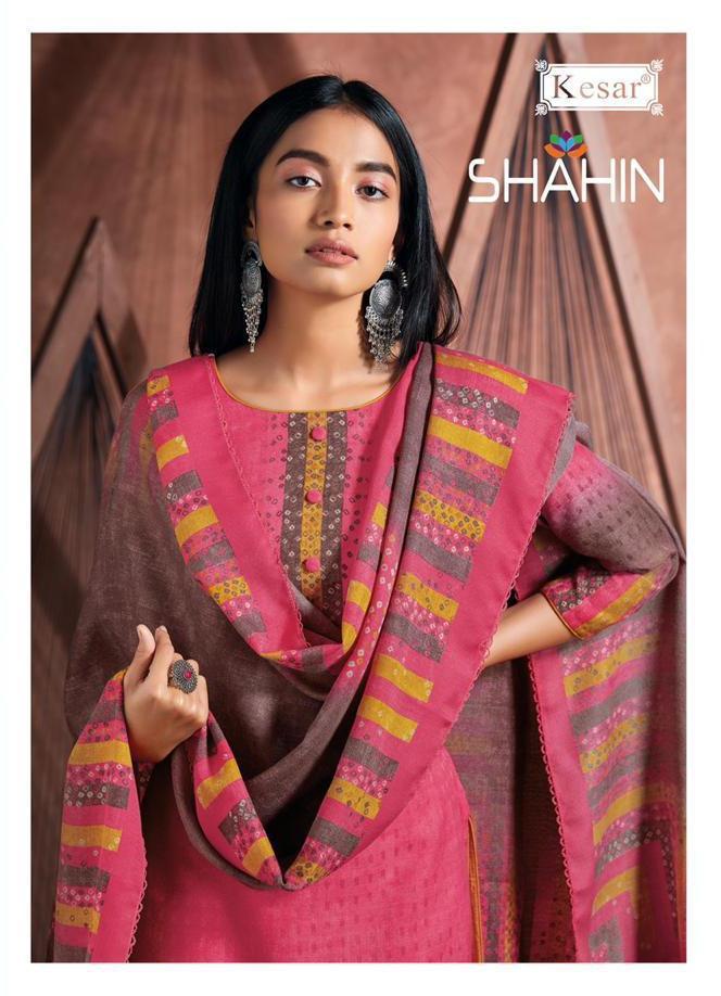 Kesar Karachi Shahin Vol 3 Printed Pure Pashmina Dress Mater...