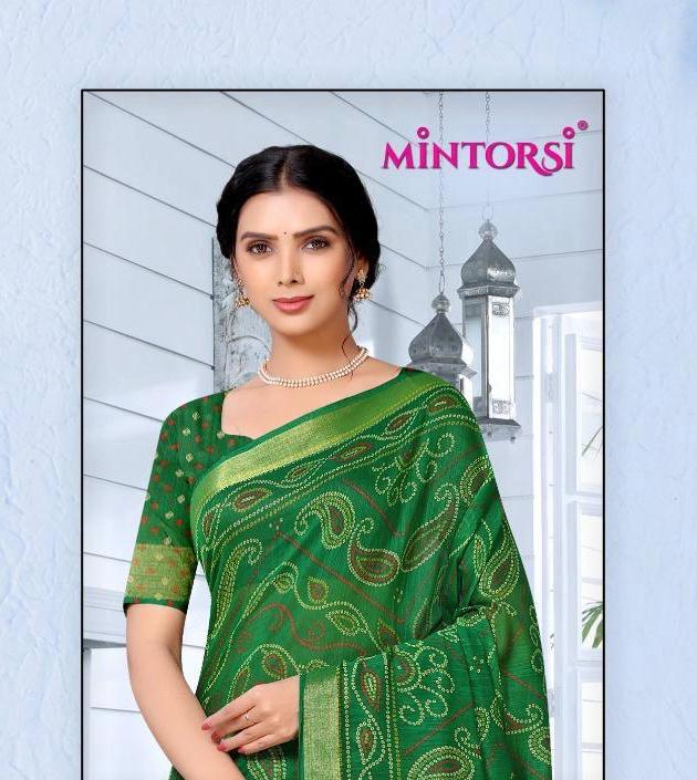 Varsiddhi Fashion Mintorsi Seenia Bandhani Printed Cotton Si...
