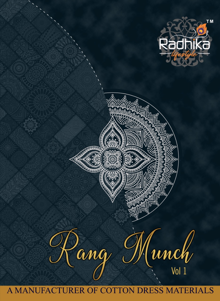Radhika Lifestyle Rang Munch Vol 1 Printed Cotton Dress Mate...