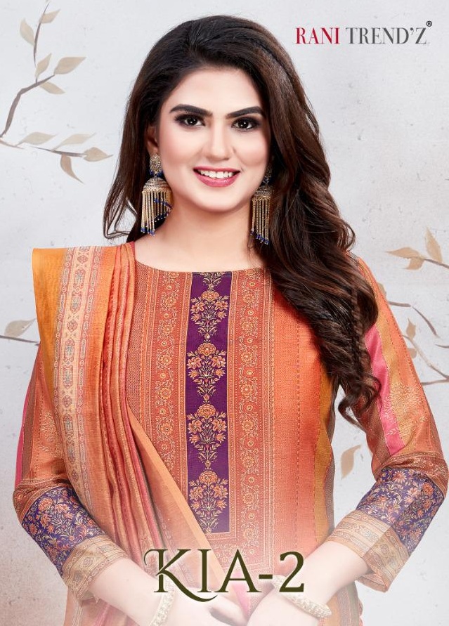 Rani Trendz Kia Vol 2 Modal Chanderi Silk With Work Dress Ma...