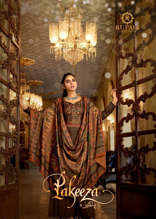 Rupali Fashion Pakeeza Printed Pure Pashmina With Embroidery...