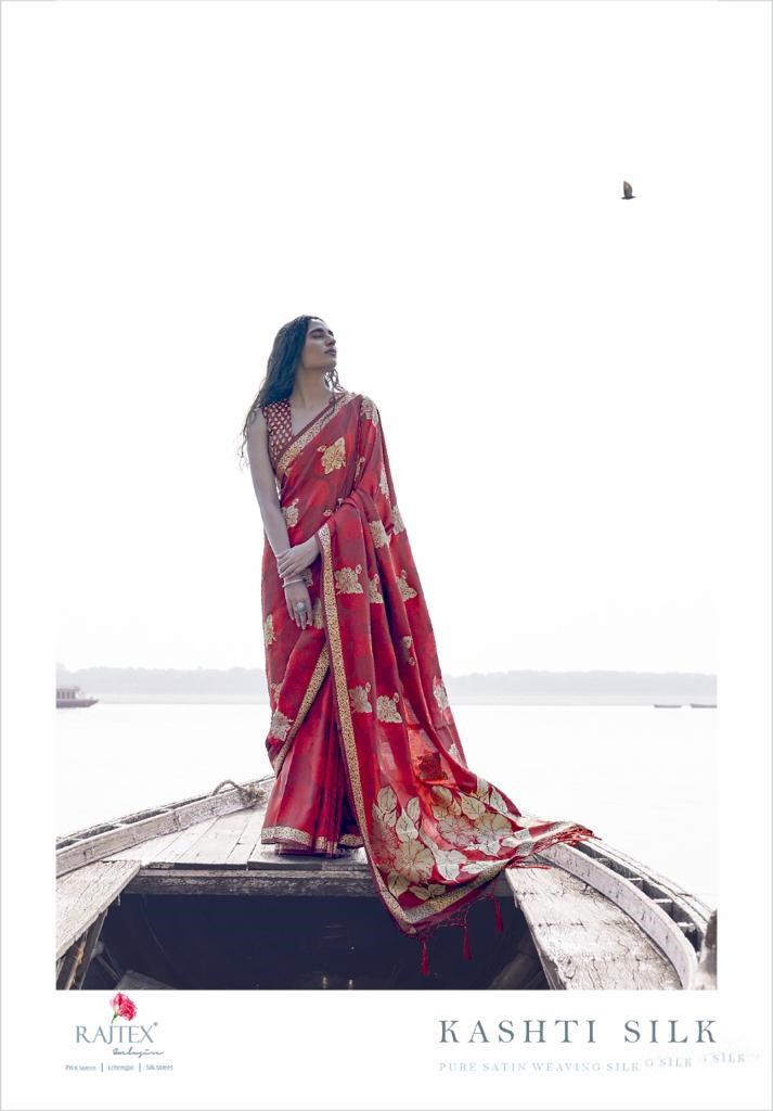 Rajtex Sarees Kashti Silk Designer Pure Satin Weaving Silk S...