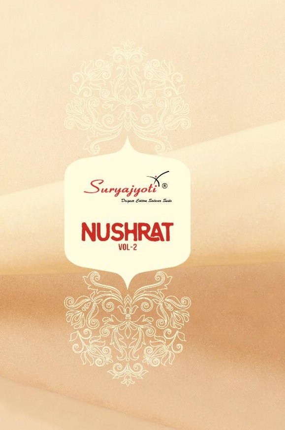 Suryajyoti Nushrat Vol 3 Printed Satin Cotton With Aari Swar...