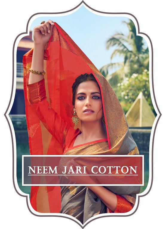 Sangam Prints Neem Jari Cotton Traditional Handloom Cotton S...