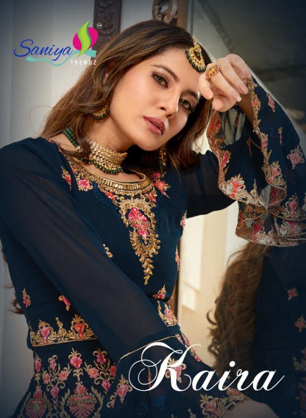 Saniya Trendz Kaira Faux Georgette With Heavy Embroidery Wor...
