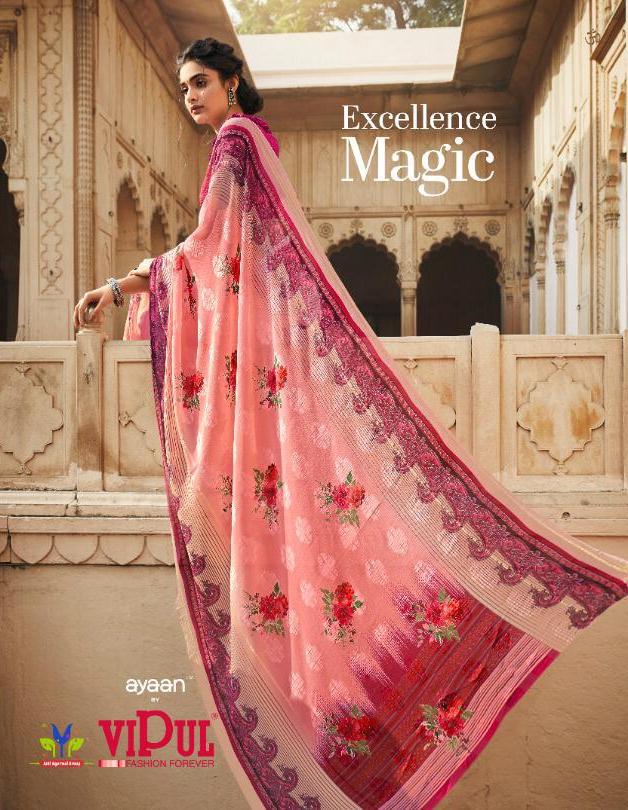 Vipul Fashion Ayaan Excellence Magic Printed Georgette Saree...