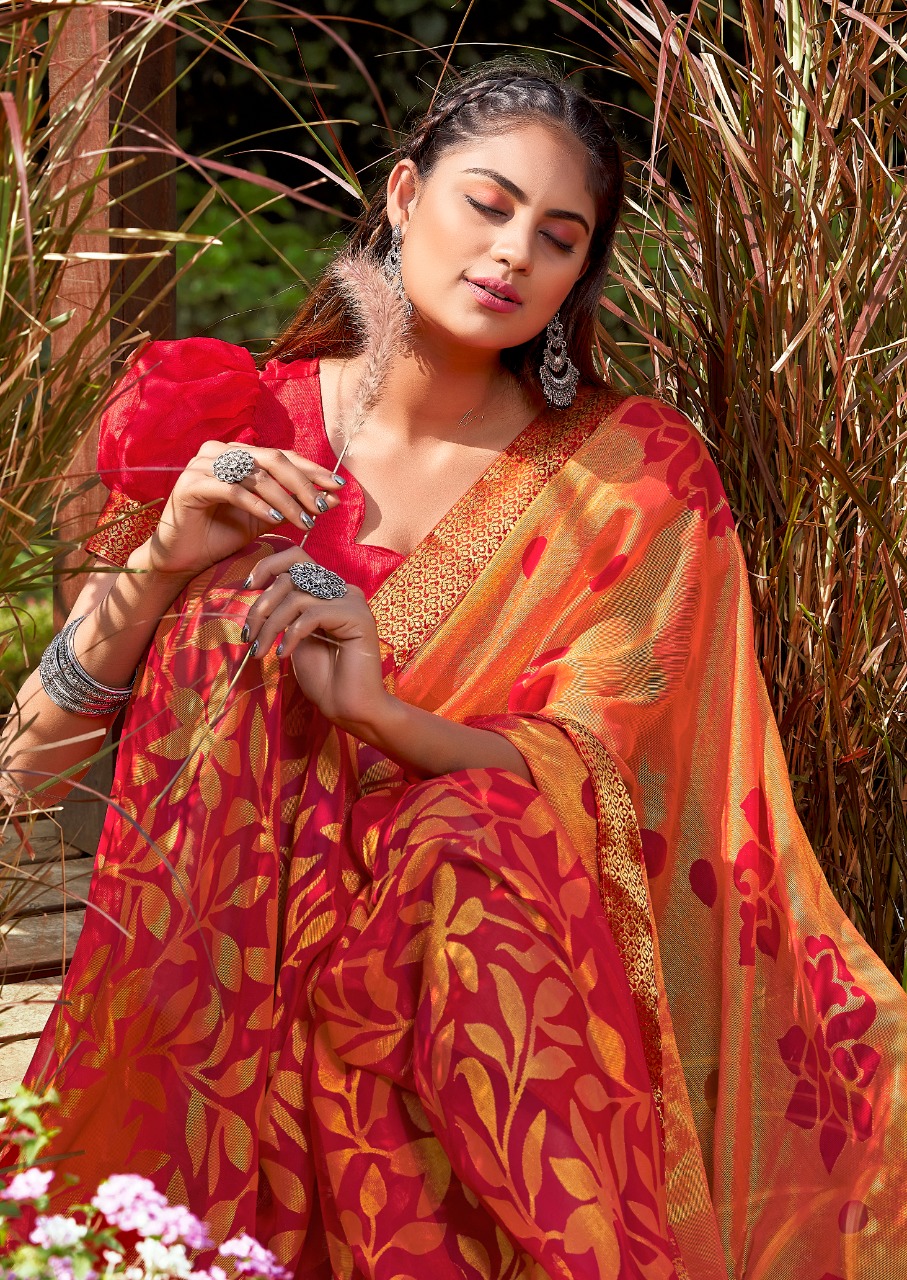 Priyaparidhi Ahiri Vol 30 Printed Brasso Sarees Collection A...