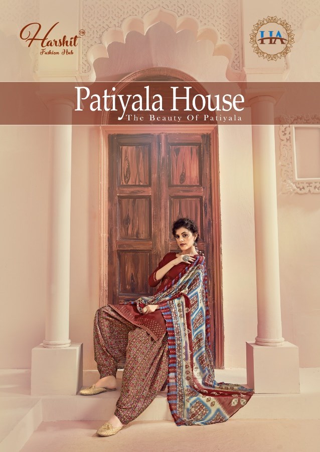 Alok Suits Harshit Fashion Patiyala House Pure Cotton Self P...