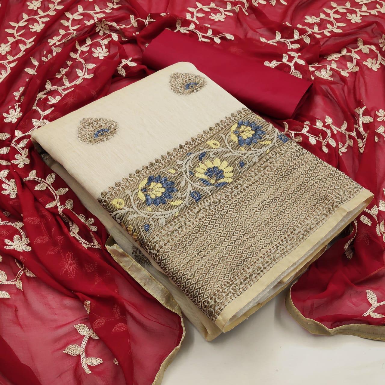 Kulfi Vol 3 Designer Banarasi Silk Dress Material Collection...