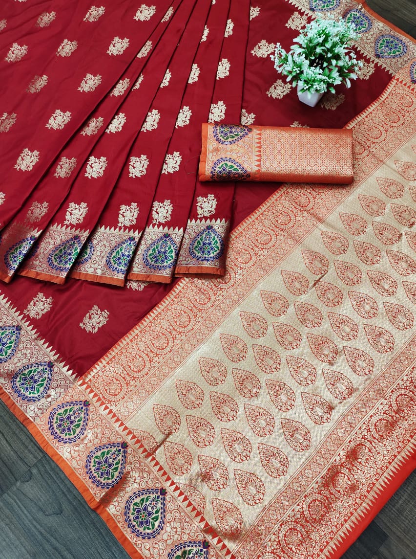 Rukmani Designer Traditional Soft Banarasi Silk Sarees Colle...