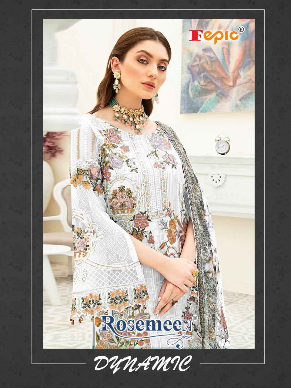 Fepic Rosemeen Dynamic Designer Georgette With Heavy Embroid...