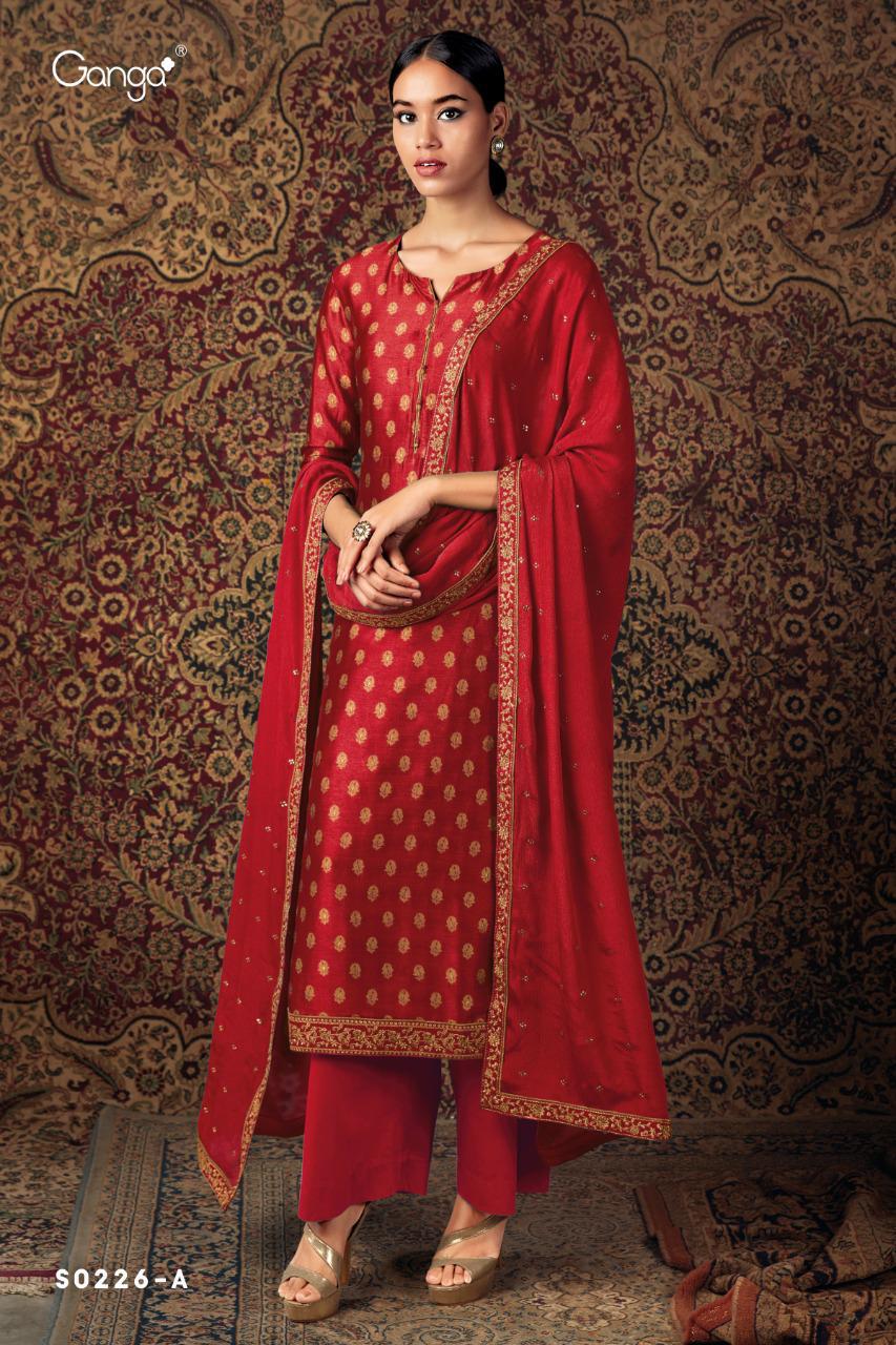 Ganga Zuri S0226 Series Pure Russian Silk Jacquard With Hand...