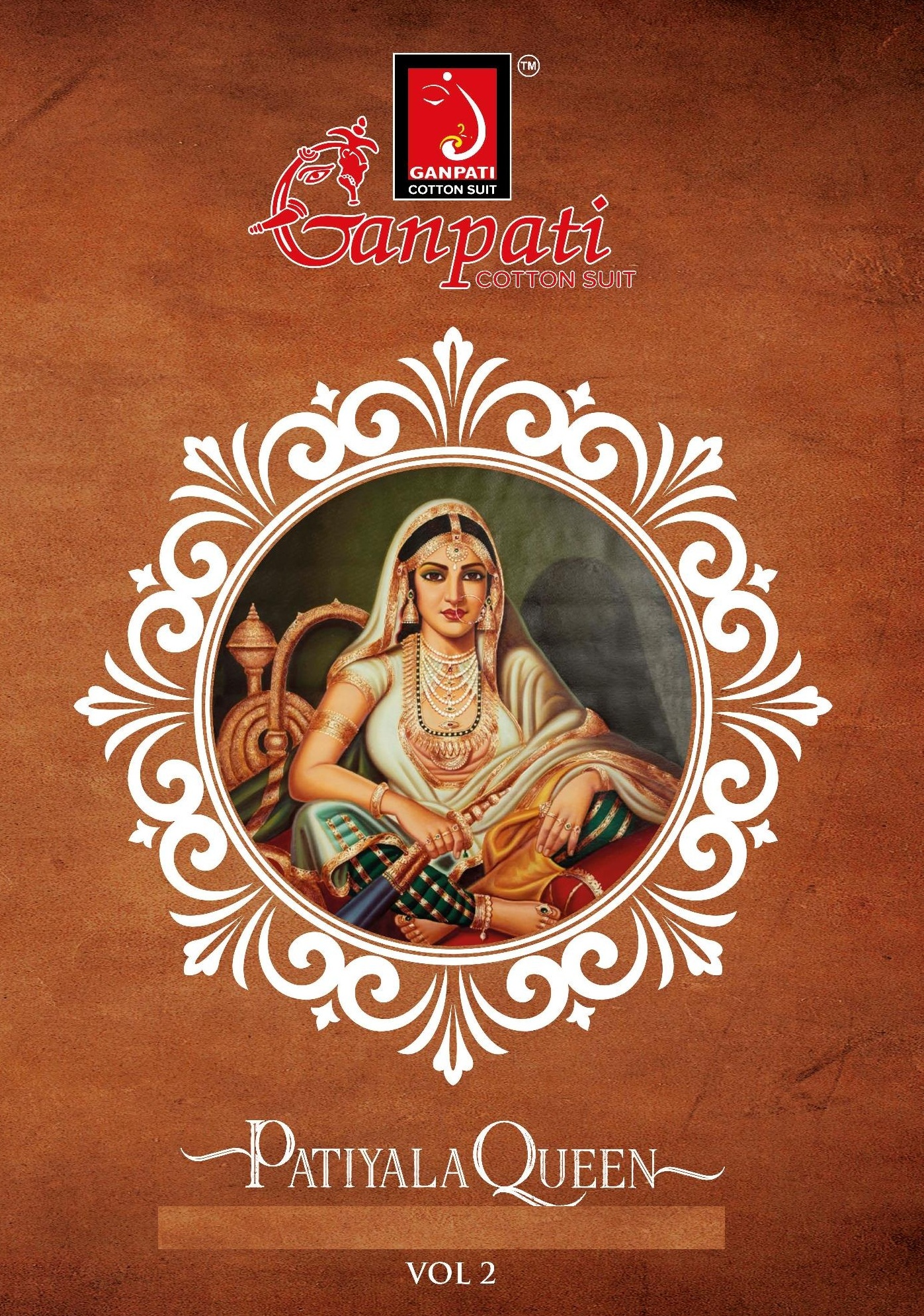 Ganpati Patiyala Queen Vol 2 Printed Cotton Dress Material A...