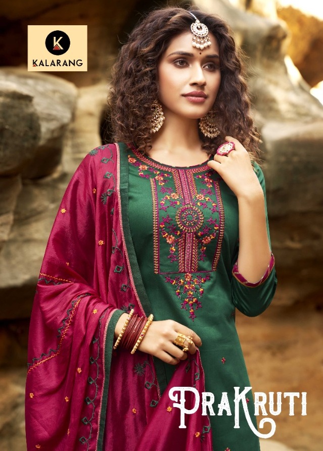 Kessi Fabrics Kalarang Prakruti Pure Jam Silk Cotton With Em...