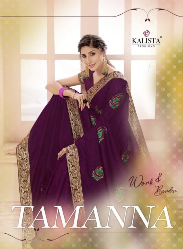 Kalista Fashion Tamanna Vichitra Silk With Heavy Embroidery ...