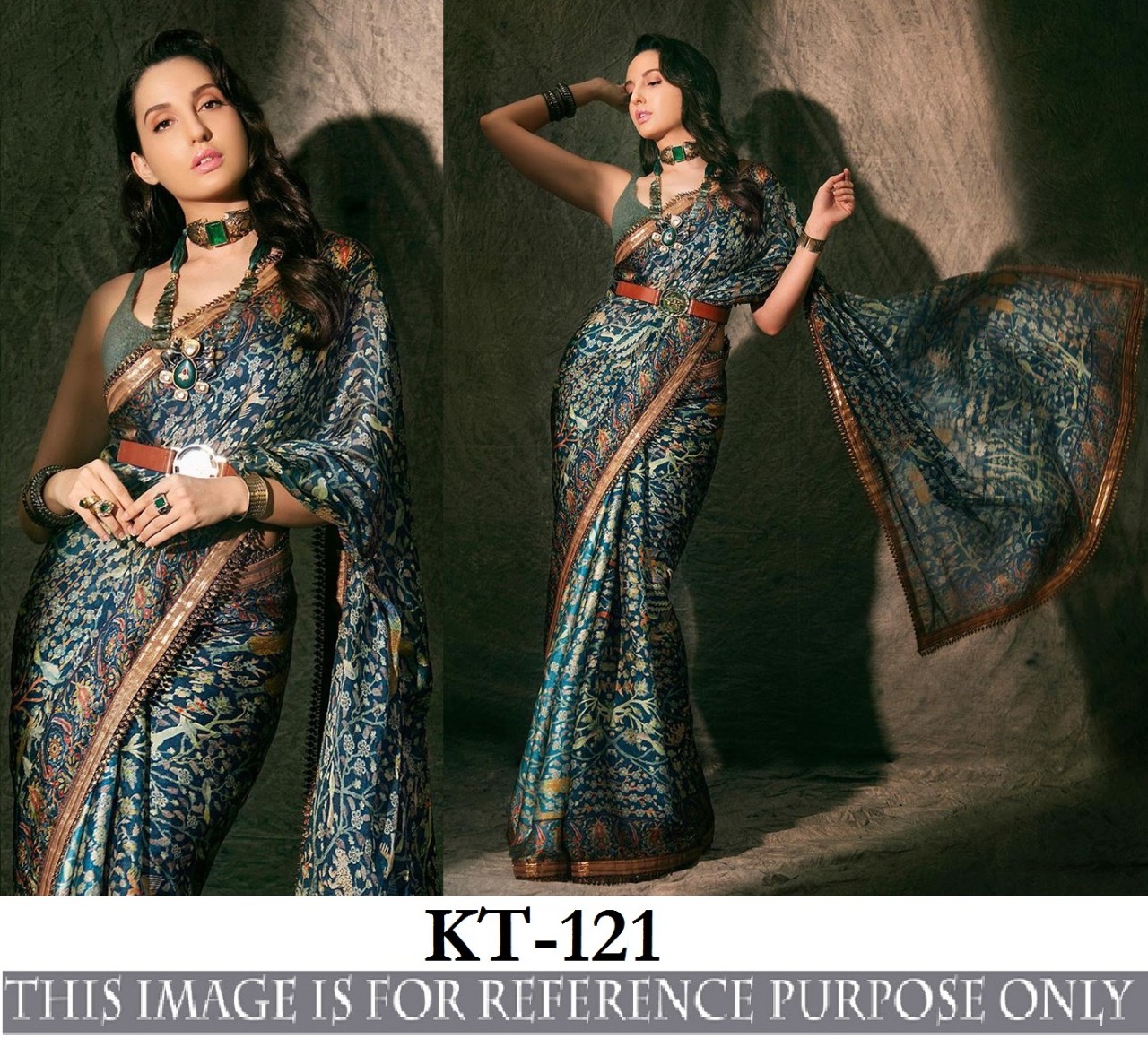 Kt 121 Digital Printed Heavy Soft Silk Saree At Wholesale Ra...