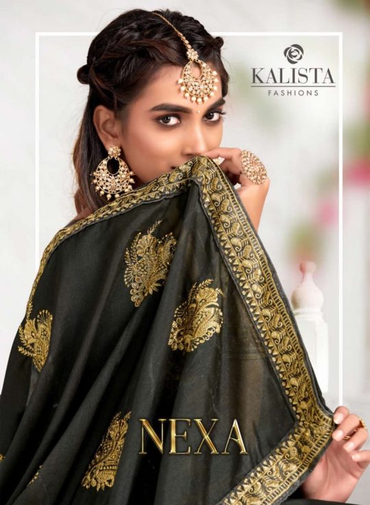 Kalista Fashions Nexa Designer Vichitra Silk With Embroidery...