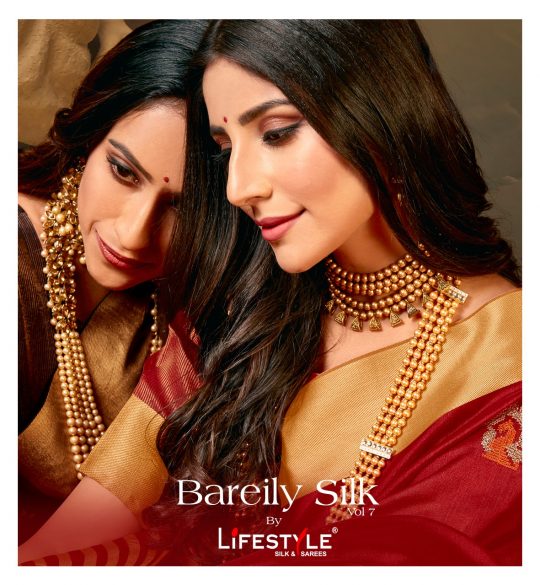 Lifestyle Bareliy Silk Vol 7 Crystal Silk Traditional Sarees...