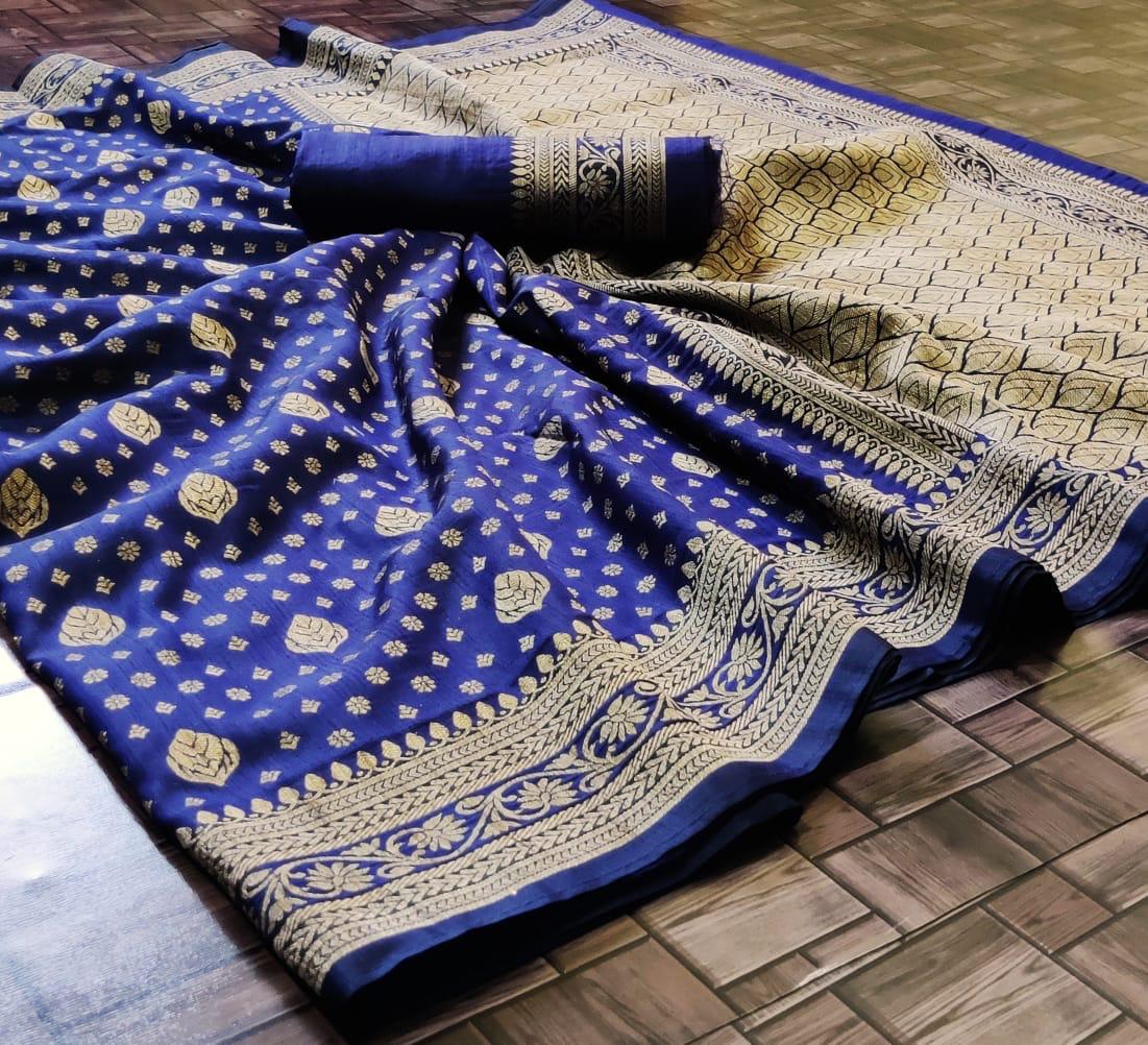 Designer Patola Silk Weaving Zari Border Sarees Collection A...