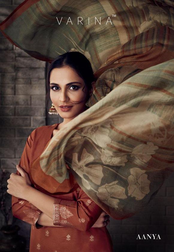 Omtex Varina Aanya Designer Banarasi Jacquard Dress Material...