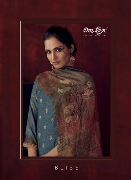 Omtex Bliss Digital Printed Banarasi Jacquard Dress Material...