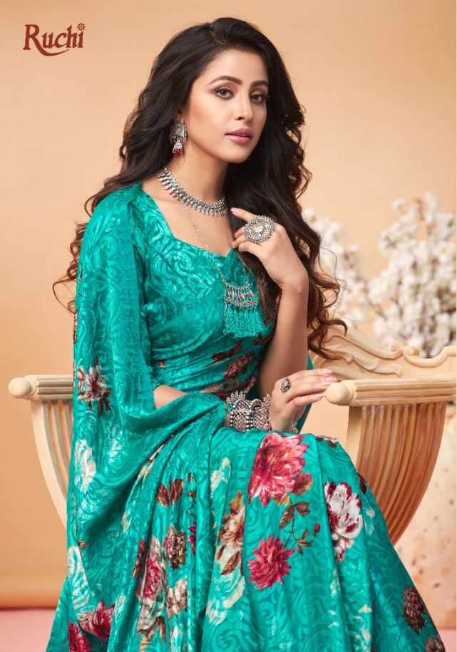 Ruchi Sarees Kaashi Silk Printed Silk Jacquard Regular Wear ...