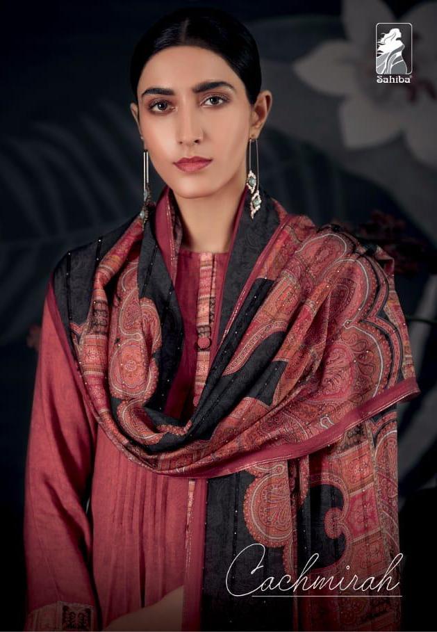 Sahiba Cachmirah Digital Printed Cotton Satin Dress Material...