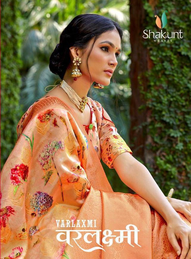 Shakunt Weaves Varlaxmi Digital Printed Silk Weaving Sarees ...