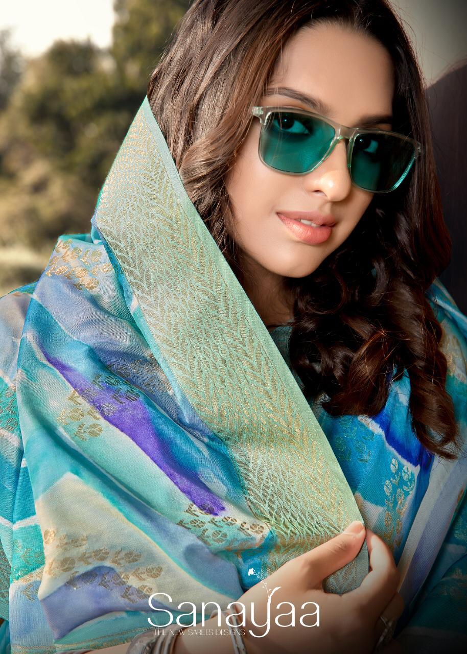 Sanayaa Silk Designer Digital Printed Soft Silk Sarees Colle...
