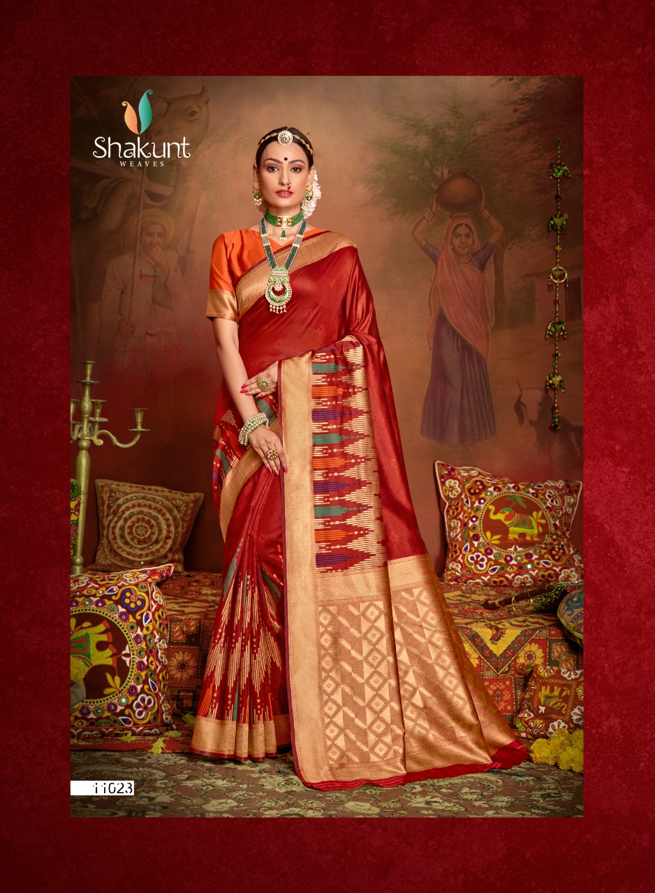 Shakunt Weaves Paaro Art Silk Traditional Wear Sarees At Who...