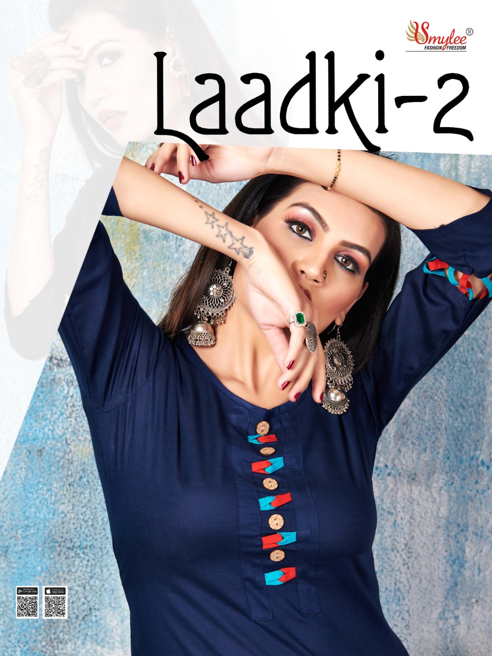 Smylee Fashion Laadki Vol 2 Heavy Rayon Straight Style Kurti...