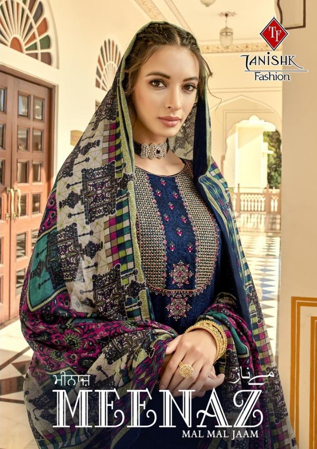 Tanishk Fashion Meenaz Printed Jam Silk With Kashmiri Handwo...