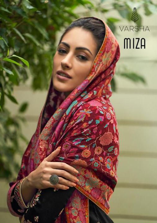 Varsha Fashion Miza Designer Tusser Silk With Embroidery Wor...