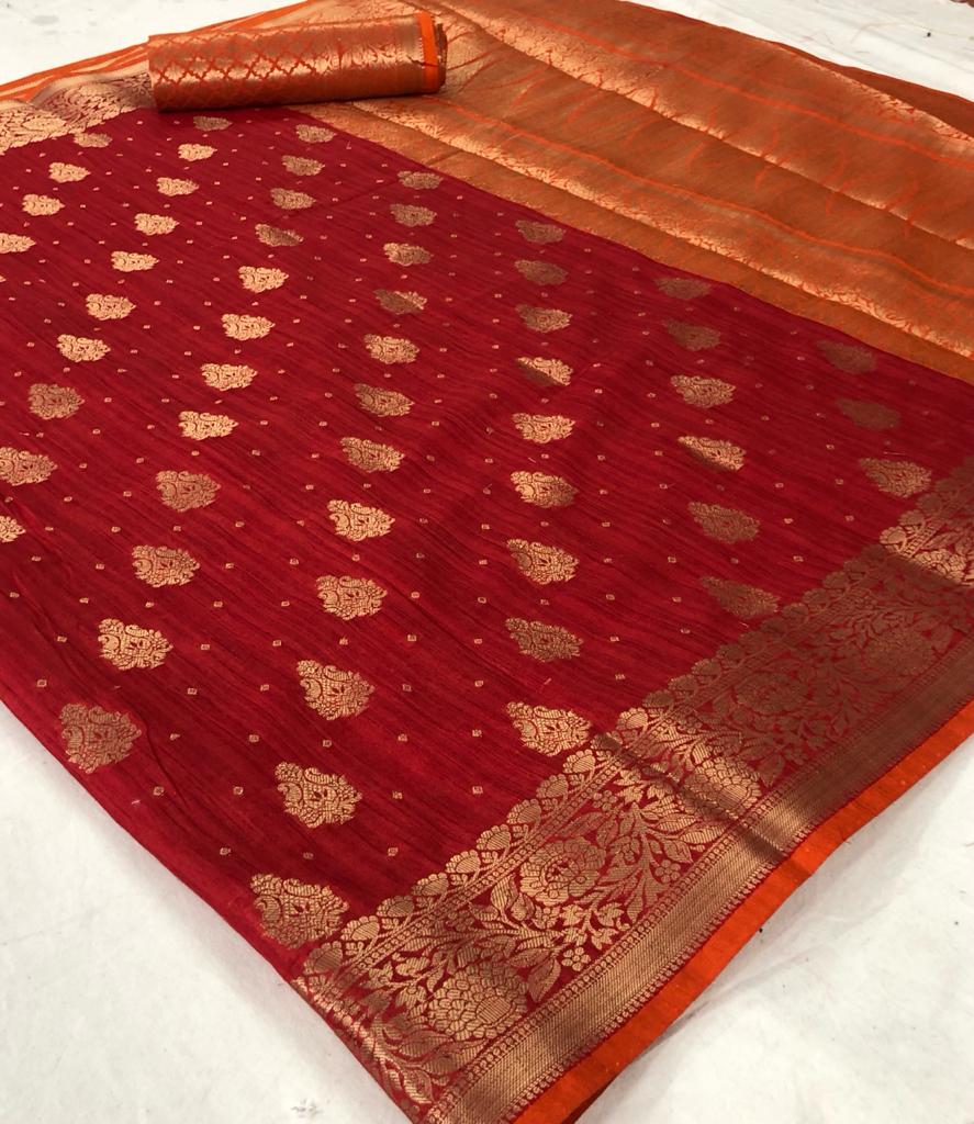 Vishakha Silk Traditional Soft Krystal Silk Sarees Collectio...