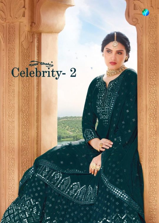 Your Choice Celebrity Vol 2 Georgette With Heavy Embroidery ...