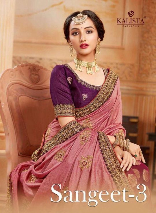Kalista Fashion Sangeet Vol 3 Fancy Wedding Wear Sarees At W...