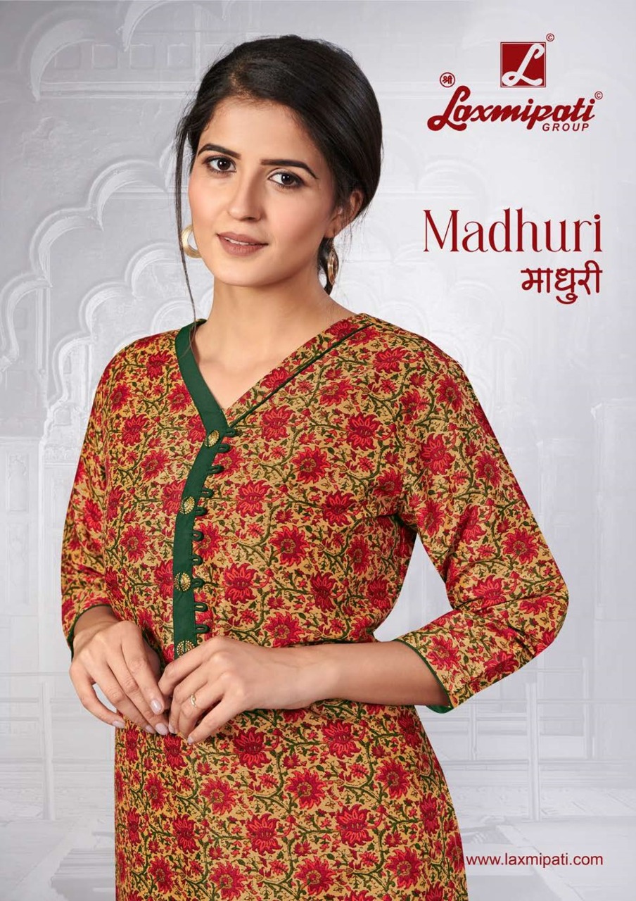 Laxmipati Madhuri Printed Poly Cotton Readymade Kurtis Colle...