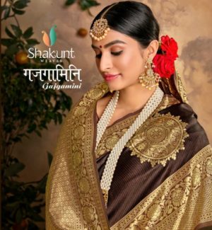 Shakunt Weaves Gajgamini Traditional Art Silk Sarees Collect...