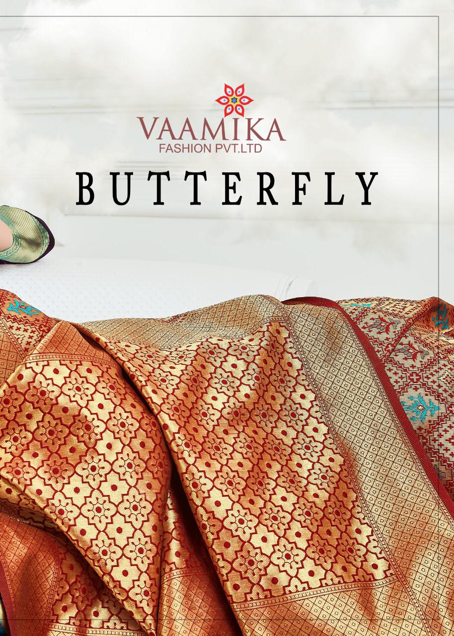 Vamika Fashion Butterfly 1001-1010 Series Art Soft Silk Desi...