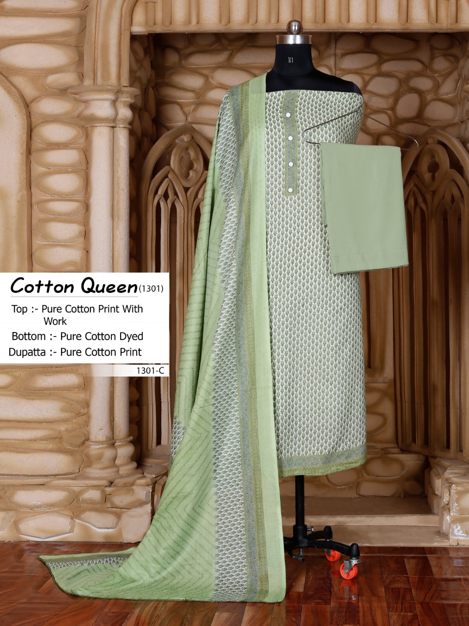 Bipson Fashion Cotton Queen 1301 Series Pure Cotton Print Wi...