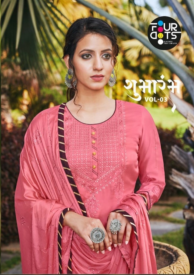 Kessi Fabrics Four Dots Shubharambh Vol 3 Modal Satin With S...